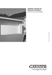 Fitting instructions Garador double retractable garage door Fitting instructions Garador double retractable garage door