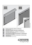Fitting instructions Garador GaraRoll manual garage door Fitting instructions Garador GaraRoll manual garage door
