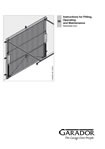 Fitting instructions Garador retractable garage door Fitting instructions Garador retractable garage door